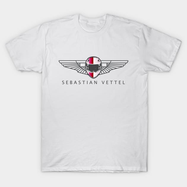 Sebastian Vettel T-Shirt by jaybeetee